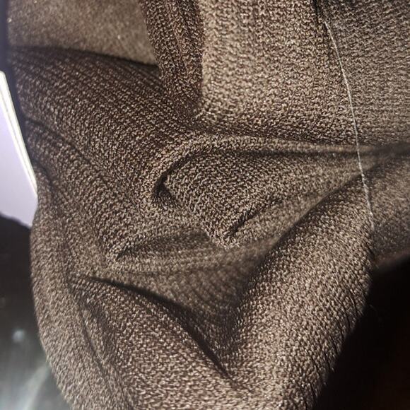 New Ladies Brown Seamless Rib Fashion Leggings Size Medium - Picture 7 of 7